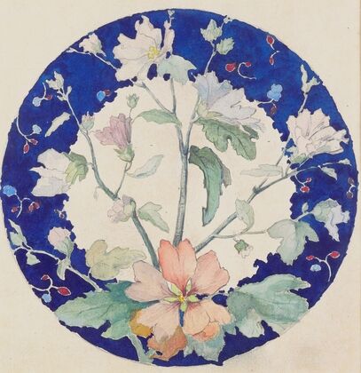 Design for a plate (mid late 1870s)