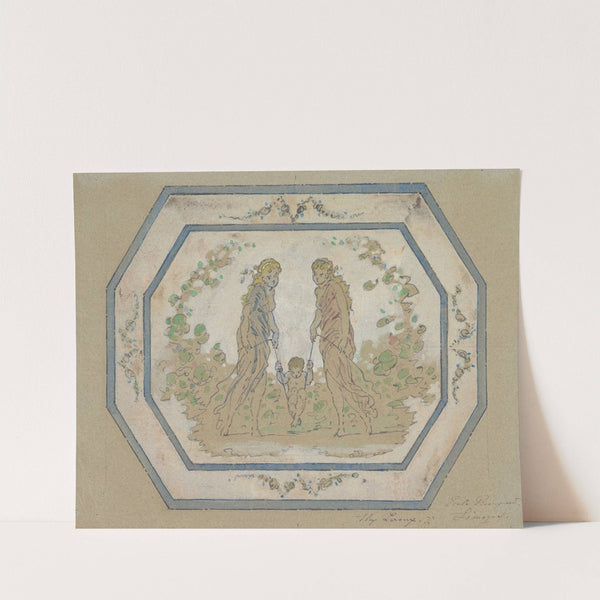 Design for a Porcelain Platter by Leroux