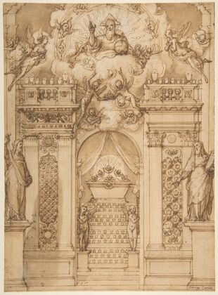 Design for a ‘Quarantore’ Decoration