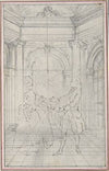 Design for a Scene in de Laujon’s ‘L’Amoureux de quinze ans, ou la Double-FÃªte…’