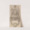 Design for a sepulchral monument with a portrait bust by Hendrik-Frans Verbruggen