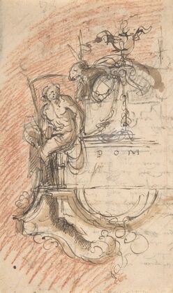 Design for a sepulchral monument with an allegory of Time
