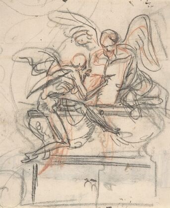 Design for a sepulchral monument with an allegory of Time