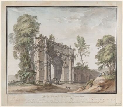 Design for a Triumphal Arch for the Gardens at Chateau d’Enghien, Belgium — size preview
