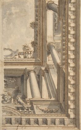 Design for a Trompe L’Oeil Ceiling with a Loggia