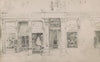 Design for advertisement, Charles Oakford & Sons, furrier and hatter, located at 104 Chestnut (1843)