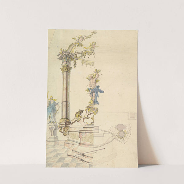 Design for an Altarpiece with a Figure of St. Sebastian by Joseph Anton Feuchtmayer