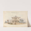 Design for an Athenian Villa, Side Elevation by Edward Jones