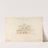 Design for an Athenian Villa, Transverse Section by Edward Jones