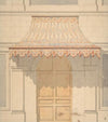 Design for an awning over a door, in Moorish style