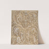 Design for an Ornamental Panel with Rinceaux, Satyrs, Putti, Monsters and a Human Head by Giulio Campi