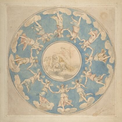 Design for Ceiling; Apollo and the Hours