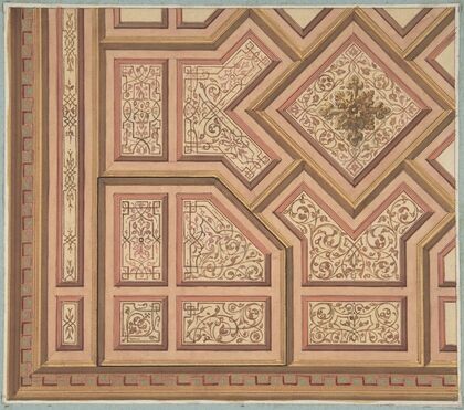Design for Ceiling, Château de Cangé