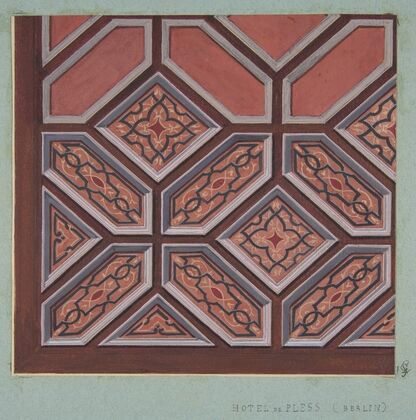 Design for Ceiling Decoration Hôtel de Pless, Berlin (19th Century)