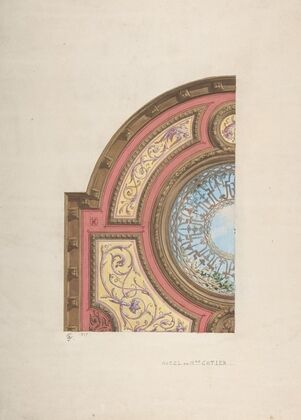 Design for Ceiling, Hôtel Cottier
