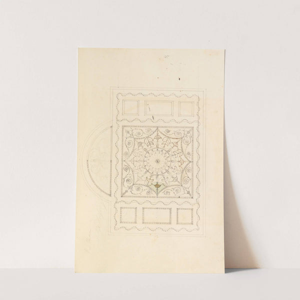 Design for Ceiling of Ladies&#039; Dressing Room at the Pantheon, Oxford Street, London by James Wyatt