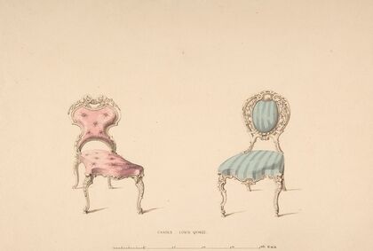 Design for Chairs, Louis Quinze Style