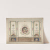 Design for Decorative Panels with Hunting Scenes Inset by J. S. Pearse