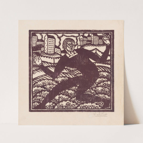 Design for fine art print, ‘The Mad Dancer’.] [Woodcut print (1919) by Winold Reiss