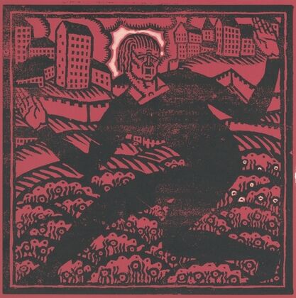 Design for fine art print, ‘The Mad Dancer’.] [Woodcut print (1919)