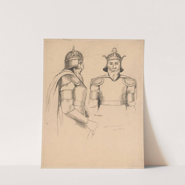 Design for Gunther’s costume (1895 - 1897) by Hans Thoma