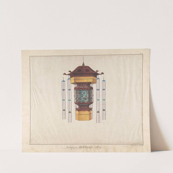 Design for Hall Lamp No.9 by Lam Qua