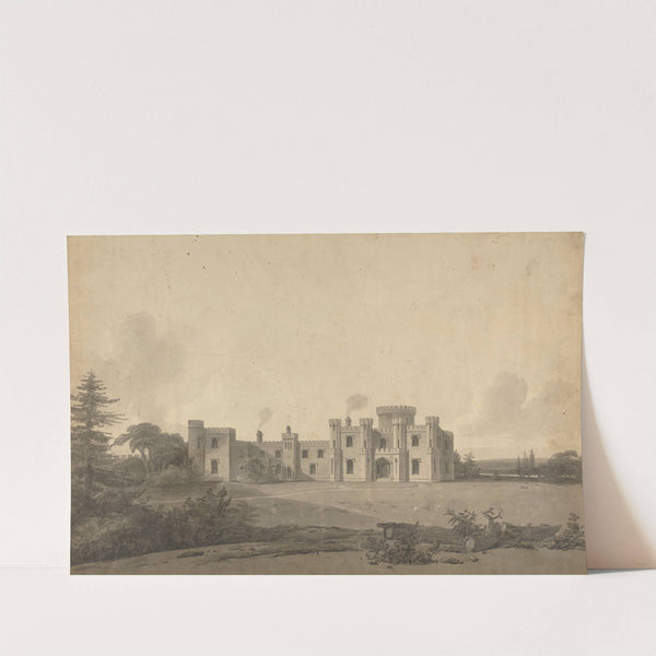 Design for Knepp Castle, Sussex: Perspective by John Nash