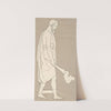 Design for large fireplace white tiles produced in Wedgwood&#039;s factory by After John Flaxman