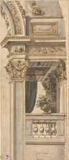 Design for Part of a Wall Elevation with a Balcony flanking an Arch