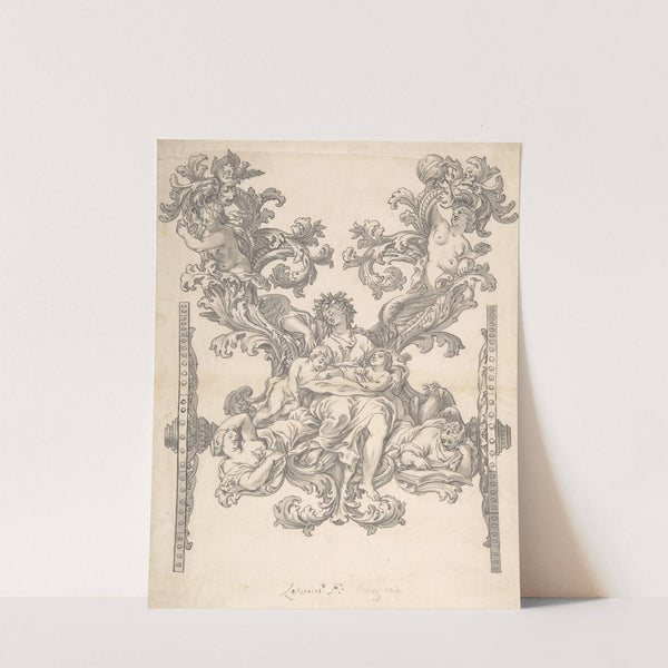Design for Rear Decoration of a Coach by Agostino Letterini
