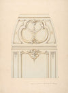 Design for Rococco-style wall and cove ornament in the salon of the Hotel de Luynes, owned by the Duc de Sabran (19th Century)