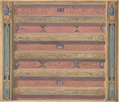 Design for Salon Ceiling, Château de Cangé (19th Century)