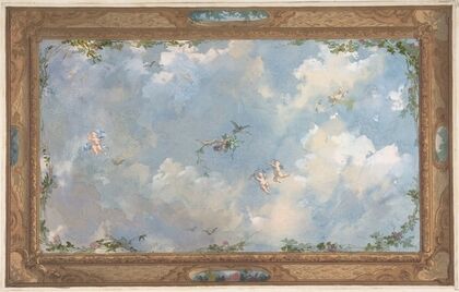 Design for Salon Ceiling, Hôtel Candamo (ca. 1873)