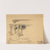 Design for Sideboard for Lord Falklane at Skutterskelfe, Yorkshire by Anthony Salvin