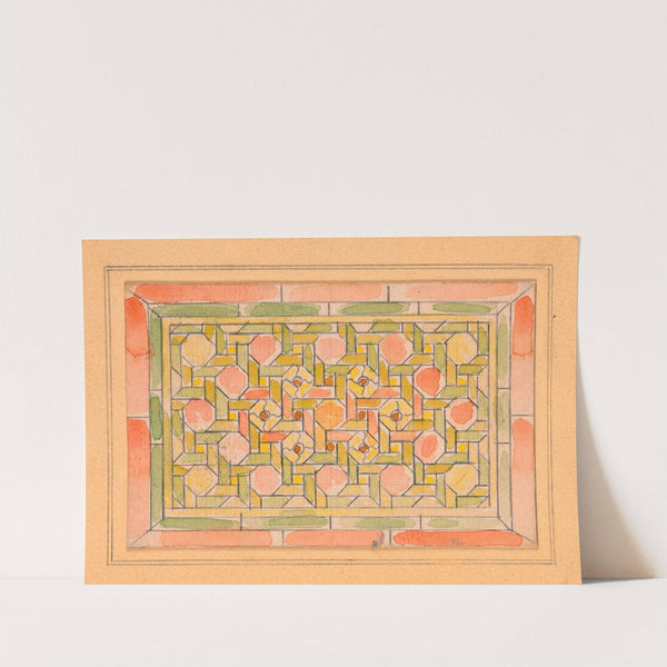 Design for stained glass by Anonymous