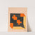 Design for Textile in Orange, Black, and Yellow by Anonymous