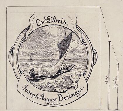 Design for the bookplate (1900)
