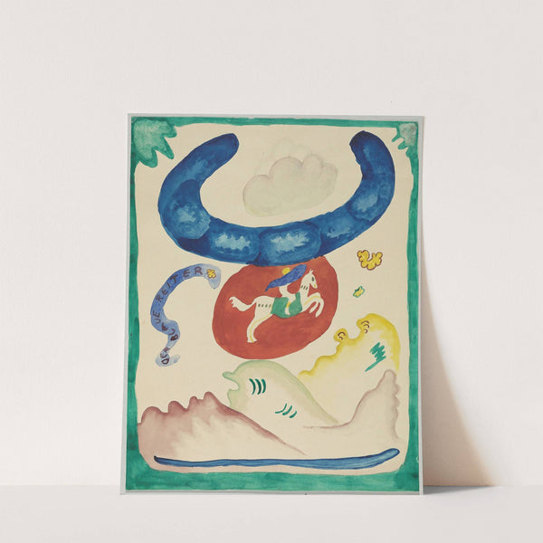 Design for the cover of the almanac &#039;The Blue Rider&#039; VIII by Wassily Kandinsky