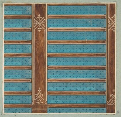 Design for the decoration of a beamed ceiling (1840–97)