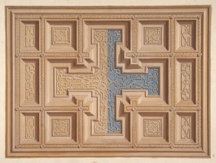 Design for the decoration of a ceiling (1840–97)