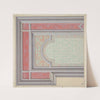 Design for the decoration of a ceiling in strapwork and rinceaux (1830–97) by Jules-Edmond-Charles Lachaise