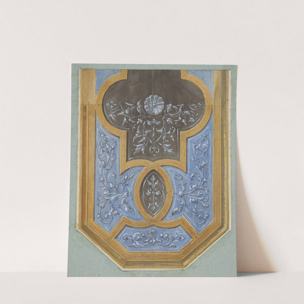 Design for the decoration of a ceiling with rinceaux (1830–97) by Jules-Edmond-Charles Lachaise