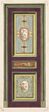 Design for the decoration of a door with Chinese motifs