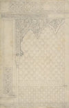Design for the decoration of a wall in Islamic motifs