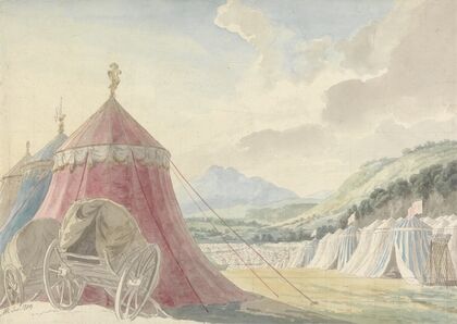 Design for the Haymarket Theatre; ‘The Battle of Hexham’, by Colman the Younger — size preview