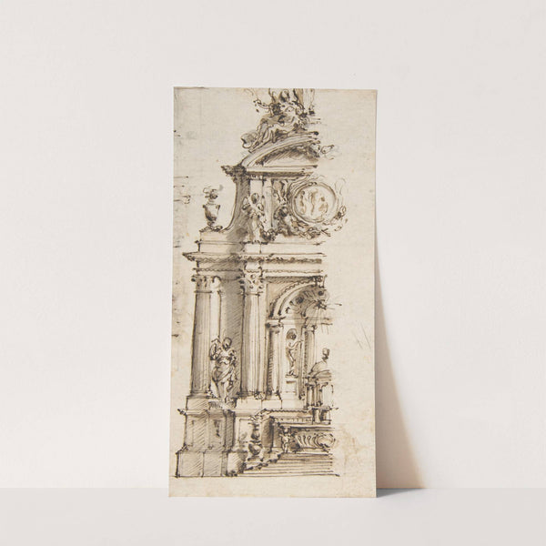 Design for the Left Half of an Altar by Mauro Antonio Tesi