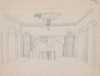Design for the Lentheric Salon, Fifth Ave. & 58th St., Savoy-Plaza Hotel, New York, NY. Perspective sketch