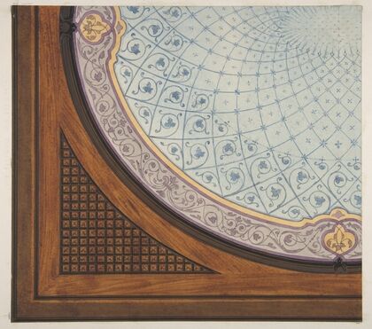Design for the painted decoration of a ceiling