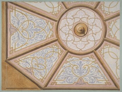 Design for the painted decoration of a ceiling