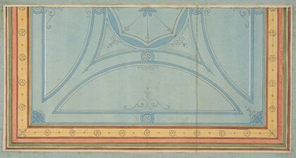 Design for the painted decoration of a ceiling (19th Century)